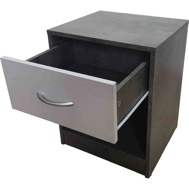 HTI-Line Nachtkommode Nachtschrank Nina mit Schublade (Stück, 1 St, 1 Nachtschrank), Nachttisch Nachtkommode Nachtkonsole – Bild 3