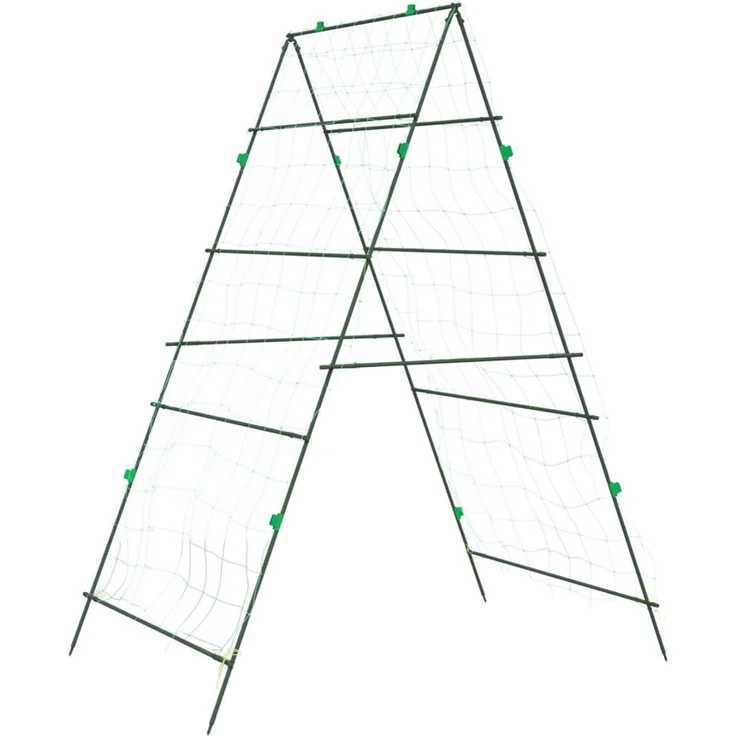 vidaXL Pflanzennetze 3 Stk. A-Rahmen Stahl 3281501 – Bild 3