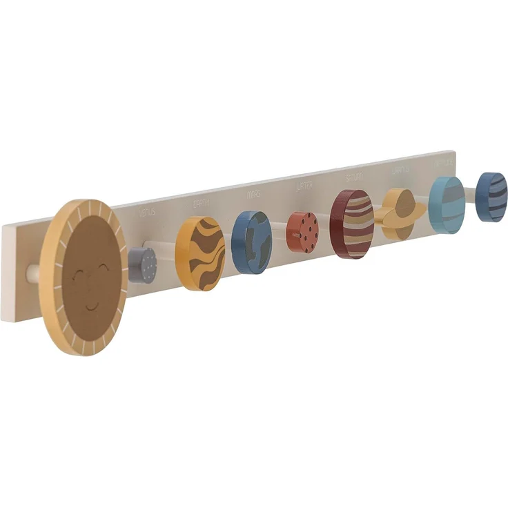 Bloomingville MINI Space Wandgarderobe L55xH5xW8 cm MDF mehrfarbig – Bild 1