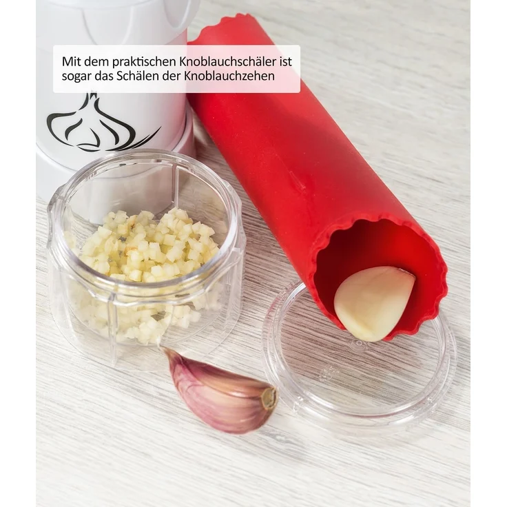 Genius - Knoblauch-Schneider G5 Knoblauchschäler Knoblauchpresse 19128 – Bild 5