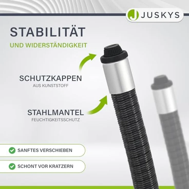 Juskys Polyrattan Gartentisch Yoro wetterfest - Balkontisch 60x60 cm eckig - Rattan Beistelltisch mit Glasplatte - kleiner Tisch für Balkon - Schwarz – Bild 8