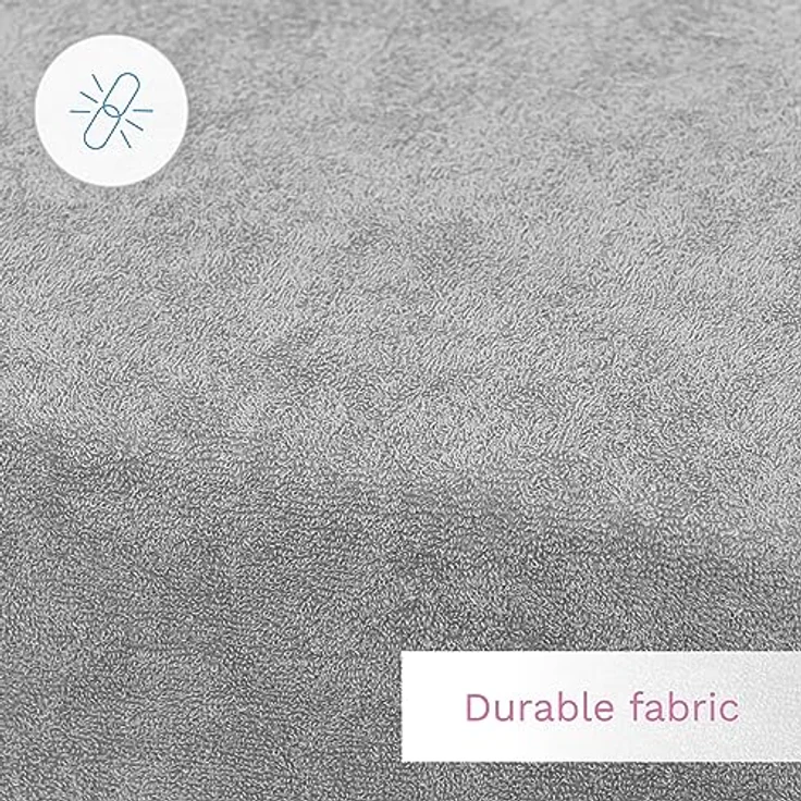 Baby Comfort Wickelauflage Frottee Bezug für 80x50 cm Windelwechsler mit erhöhten Kanten (Grau) – Bild 8