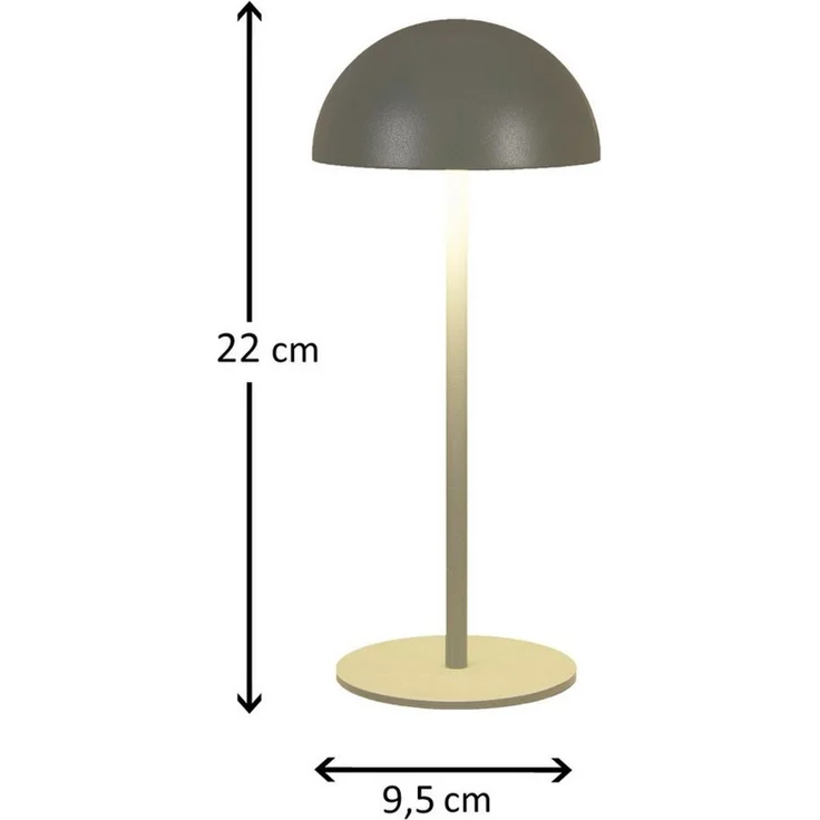 Coen Bakker Deco BV LED Außen-Tischleuchte Touch Tischlampe dimmbar mit Akku, In-/Outdoor, Touch-Funktion, LED fest verbaut, Kaltweiß, Warmweiß, Tageslichtweiß – Bild 3
