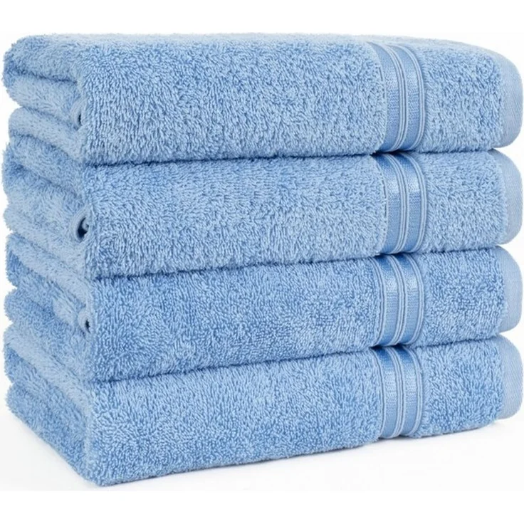 HAMMETEX Handtuch Set 4er Set Handtücher 50x100 cm, 100% Baumwolle, Weich & Saugstark, Frottier (Set, 4-St), mit Bordüre, einfarbig, weich – Bild 4