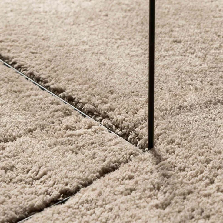 vidaXL Mittlerer Flor weicher und waschbarer Teppich HUARTE Sand 42022496 – Bild 5