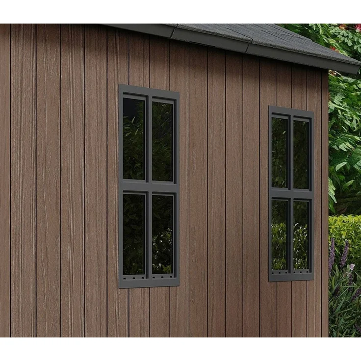 Dmora Gartenhaus Kincardine, Gartenhütte, Gartenhaus, Werkzeugschuppen, 230x539 h246 cm, Braun – Bild 8