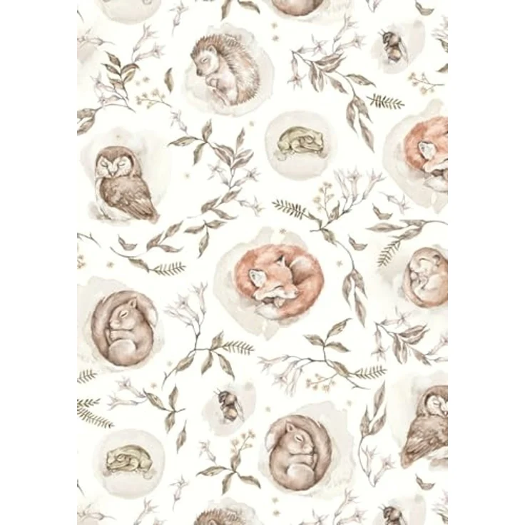Babynestchen Neugeborene – Nestchen Baby aus Waffel Baumwolle & Baumwollstoff – Babynest für Babybett & Kinderbett – Baby Kokon Tragbar – OEKO-TEX – Zubehör für Babybett - Schlafende Tiere und Braun – Bild 5