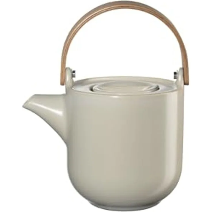 ASA SELECTION Teekanne COPPA Teekanne mit hellem Holzgriff tofu 0,6l