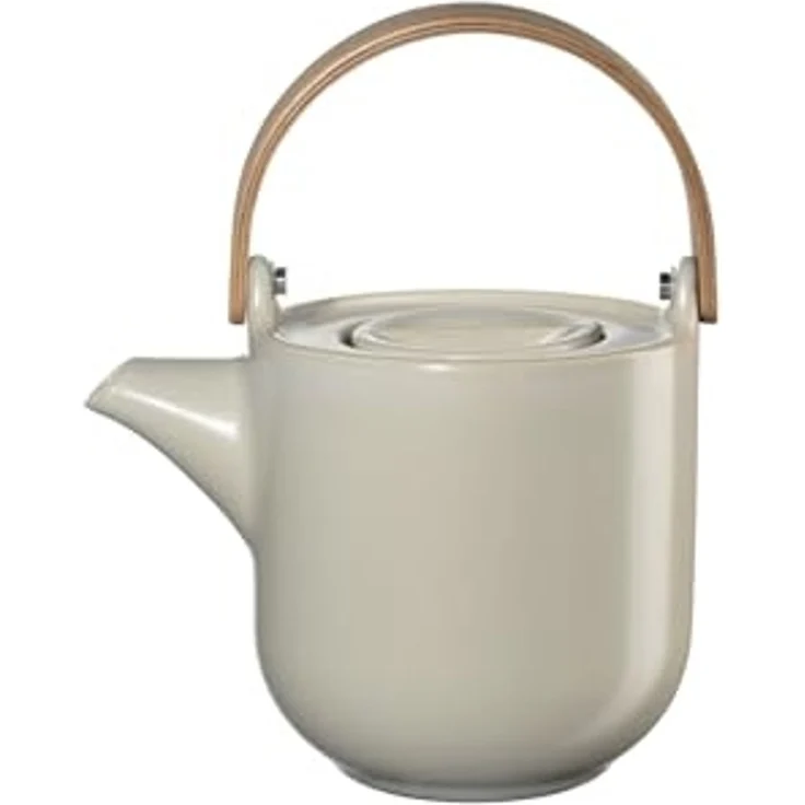 ASA SELECTION Teekanne COPPA Teekanne mit hellem Holzgriff tofu 0,6l – Bild 1