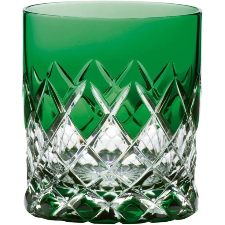 Whiskyglas Kristall Venedig smaragd (9 cm)