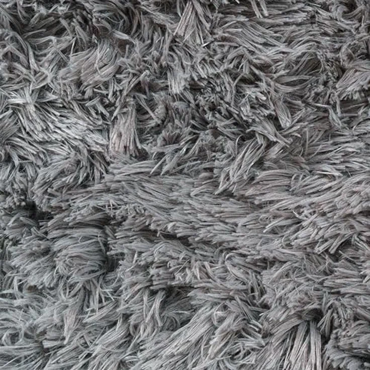 Paco Home Hochflor Teppich Wohnzimmer rutschfest Fellteppich Shaggy Flauschig Weich Modern Kunstfell Fell Imitat Einfarbig, Grösse:200 cm Rund, Farbe:Grau – Bild 5