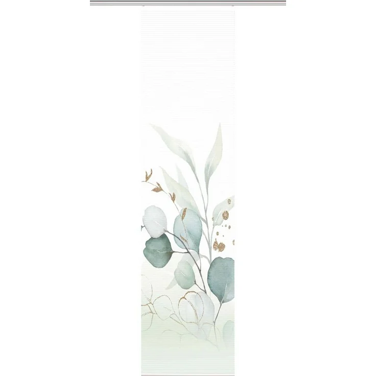 HOME WOHNIDEEN Schiebegardine 84096 ABANIO Schiebegardine rec. Polyester, 245x60 cm, halbtransparent (1 St), Paneelwagen, transparent, Polyester (recycelt) Polyester – Bild 1