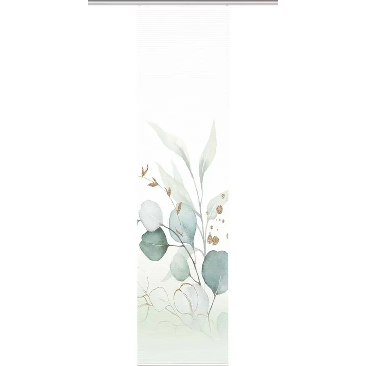 HOME WOHNIDEEN Schiebegardine 84096 ABANIO Schiebegardine rec. Polyester, 245x60 cm, halbtransparent (1 St), Paneelwagen, transparent, Polyester (recycelt) Polyester