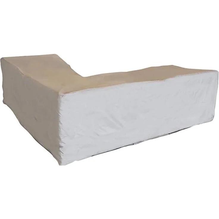 Wetterfeste Schutzhülle Abdeckung für L-förmiges Garten Lounge Set, Polyester grau, 300 x 300 x 90 cm – Bild 1
