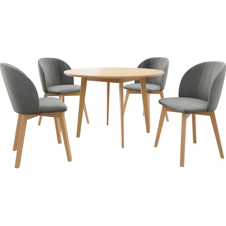 Essgruppe 'Diplodok-04' 120cm, Grau Natur/Natur