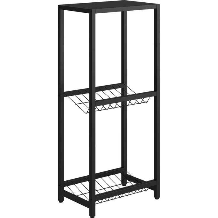 STEELSØN 'Montune' Getränkekistenregal, Metall schwarz, 115x50x33 cm, Aufbewahrung für 2 Kisten mit Gitterhalterung und Ablage – Bild 10