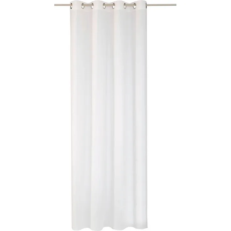 Wirth Gardine Audrey (1 St), Ösen, halbtransparent, Fertigstore mit Ösen (4 cm) nach Maß