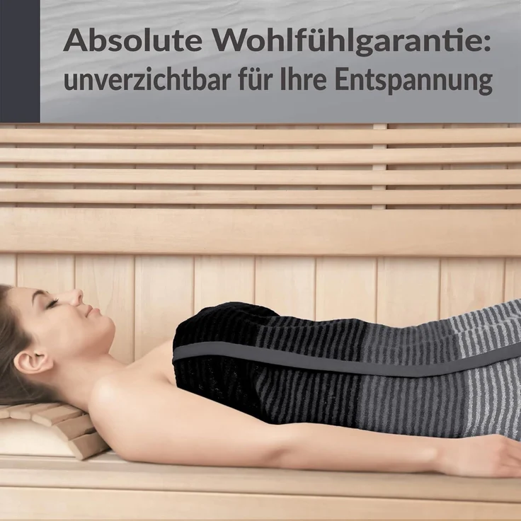 Lashuma Saunatuch Handtuch XXL Helsinki, Frottee (1-St), Premium Bade - Saunahandtuch 85x200 für Damen und Herren – Bild 6