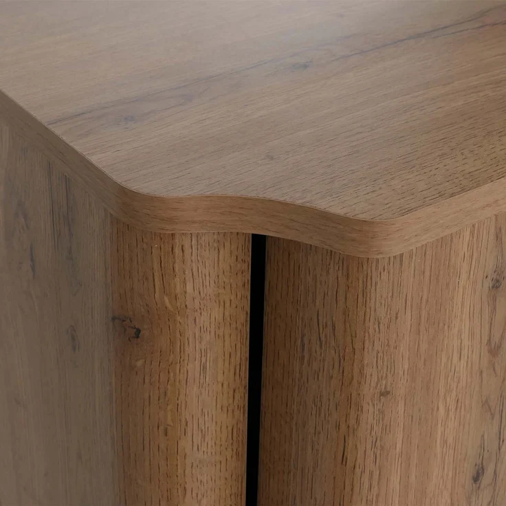 Kommode HWC-P42, Sideboard Schrank Anrichte, 4 Schubladen, MDF 92 x 80 x 40 cm ~ Wotan-Eiche-Optik – Bild 5