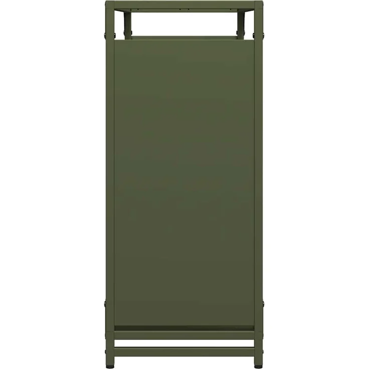 vidaXL Brennholzregal Olivgrün 90x28x65 cm Kaltgewalzter Stahl 864206 – Bild 5