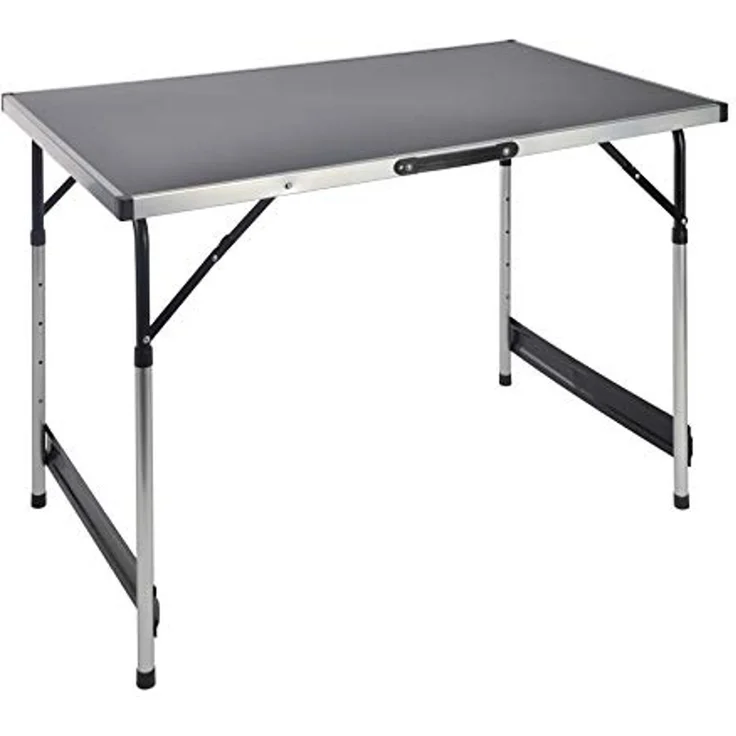 Spetebo Klapptisch Universal Campingtisch 100cm höhenverstellbar (1 Klapptisch, 1-St, Campingtisch), Klappbarer und höhenverstellbarer Universaltisch 100 x 60 cm – Bild 1