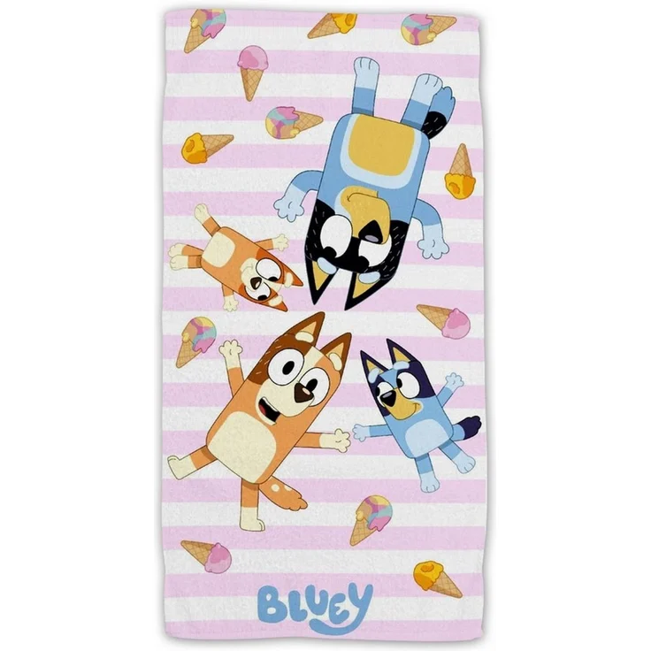 Bluey Strandtuch Frottee Badetuch mit Premium Druck, 70x140 cm – Bild 3