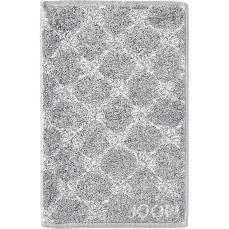 JOOP! Gästetuch Classic Frottierkollektion, 3er Pack - Walkfrottier Grau Cornflower 30x50cm – Bild 2