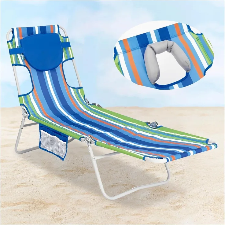 #WEJOY Sonnenliege klappbarer Liegestuhl 5-Position verstellbar Garten Terrasse