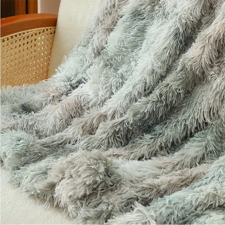 Wohndecke Kuscheldecke winterliche Plüsch Flauschige Decke Soft Wohndecke Dick, TUWENA, Flanell Decke Couchdecke Warme Überwurfdecke Vielseitig Für Bett Sofa – Bild 4