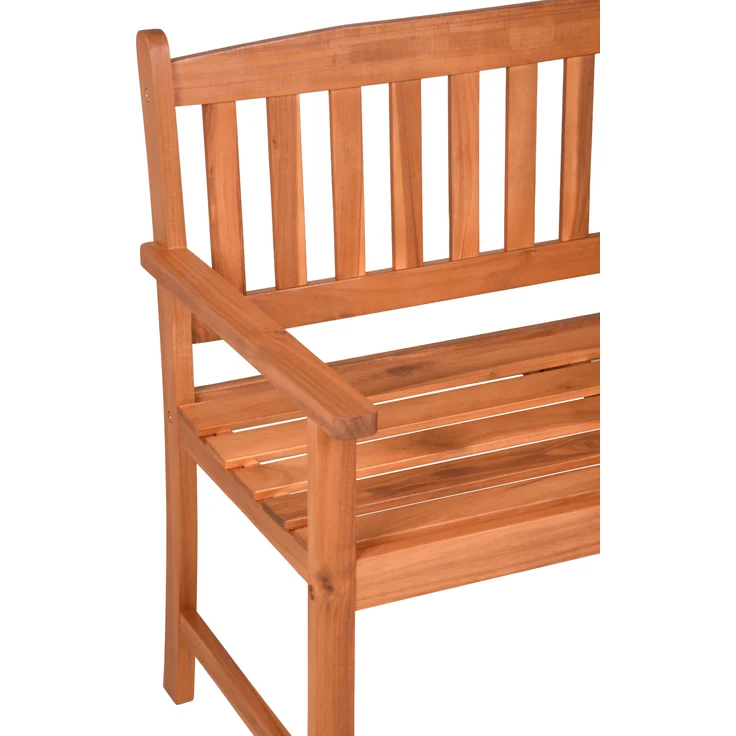 Gartenbank TORBEN 2-Sitzer - 110cm Breit, Akazie, Natur | Terrassenbank Wetterfest Sitzbank Outdoor Bank – Bild 2