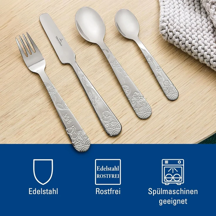 Villeroy & Boch HUNGRY AS A BEAR Kinderbesteck 4-teilig – Bild 2