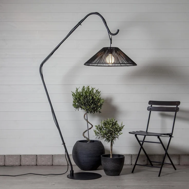 Bodenständer ,Mark für Outdoor-Lampenschirme, Metall, schwarz, 176cm – Bild 2