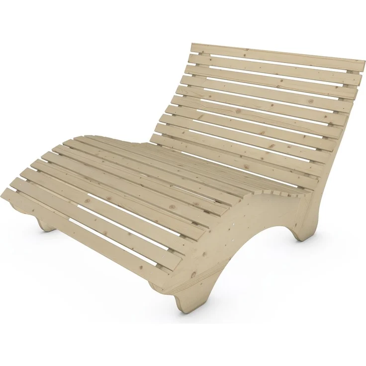 Relaxliege "Ruhe-Vroni" (Fichte) 2-teilig stehend Breite 140 cm – Bild 2