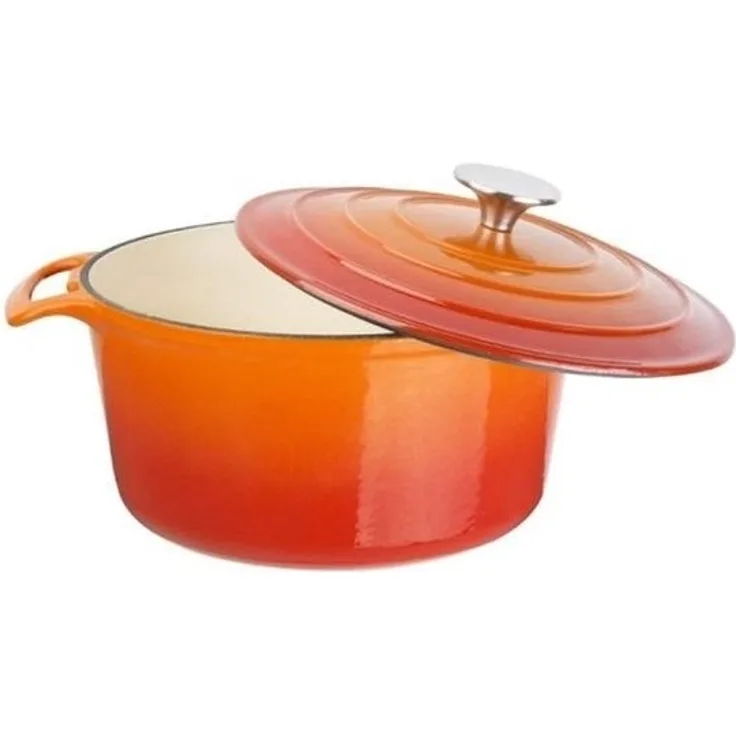 Vogue Runder Schmortopf Orange Groß 4 Liter
