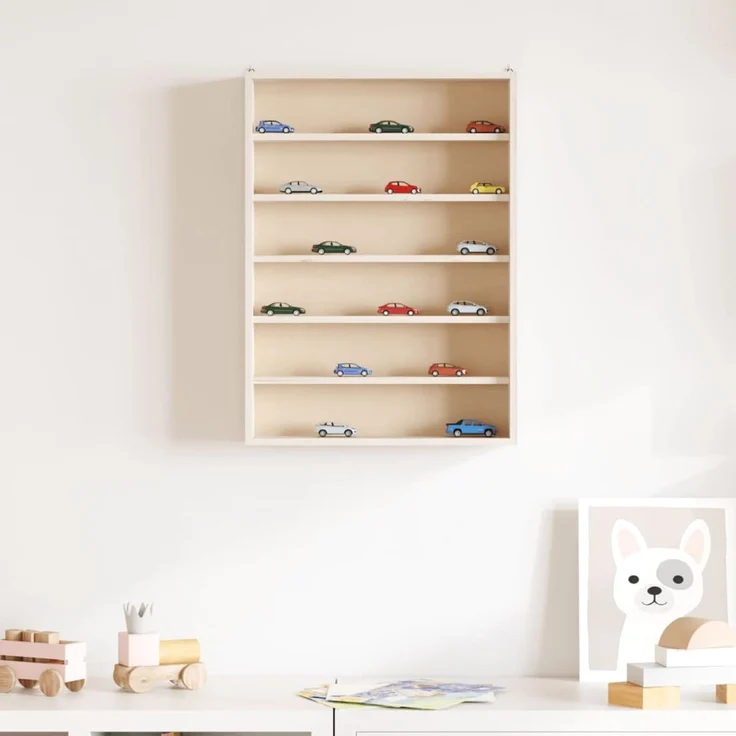vidaXL Sammlervitrine aus Holz mit 6 Regalen 40x8,5x55 cm 4017381 – Bild 2