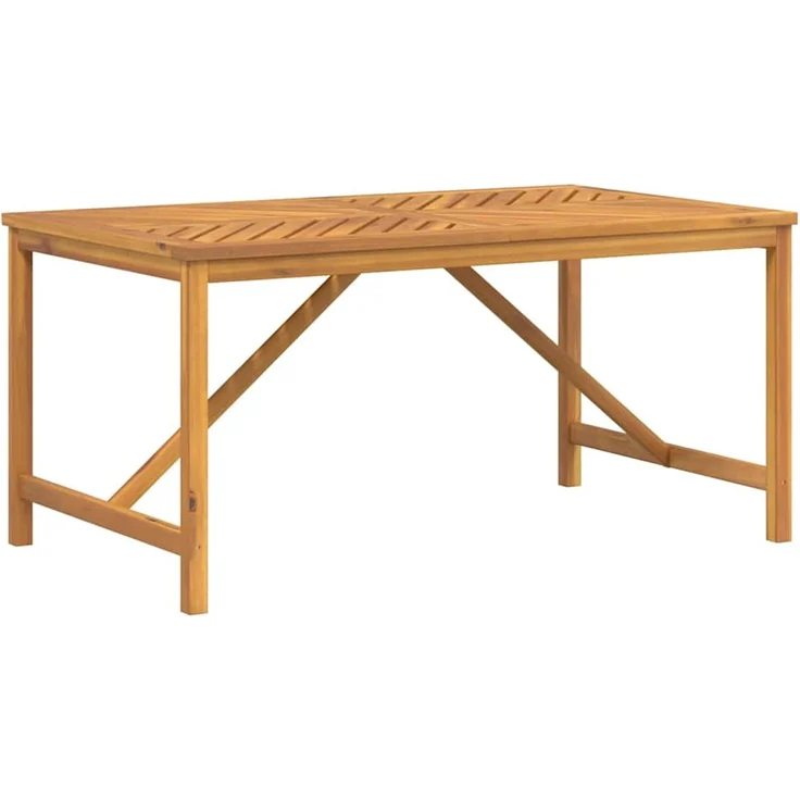 Gartentisch, Esstisch, Küchentisch 150 x 90 x 74 cm Massivholz Akazie – Bild 2