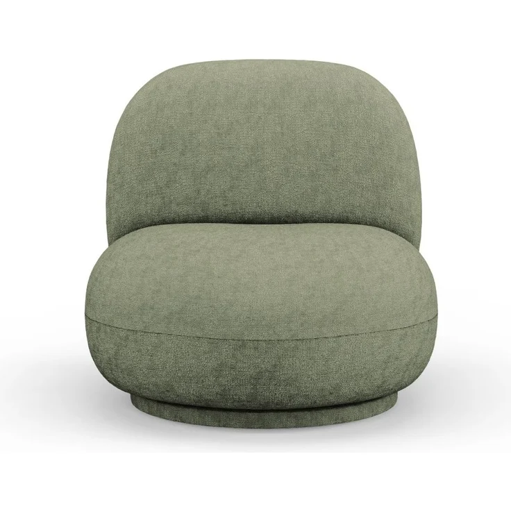 Micadoni Drehbarer Sessel Chuck Chenille Grün