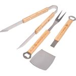 FC Bayern München Grillbesteck-Set FC Bayern München Grillbesteck 3er-Set I Wender, Zange, Gabel I Holz