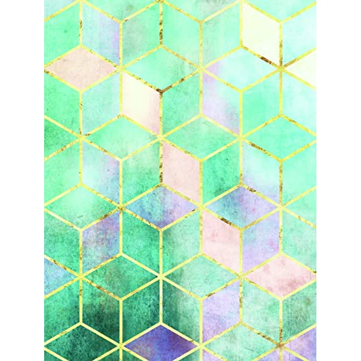 Komar Mosaik Verde, Wandbild ohne Rahmen, 30 x 40 cm, Fotoposter mit seidenmatter Oberfläche, lichtbeständig und wasserfest, Dekoration für Wohnzimmer und Schlafzimmer – Bild 1