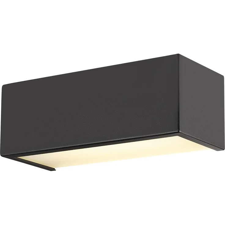 SLV CHROMBO, Wandaufbauleuchte, quadratisch, 3000K, 8 W, PHASE, 120°, schwarz - Wand- und Deckenleuchten