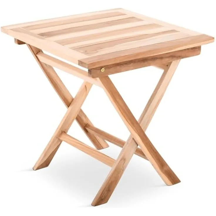 Raburg Gartentisch Beistelltisch Teakholz, 50 cm, wetterfestes Teak, langlebig, leicht & robust, UV-beständig & pflegeleicht