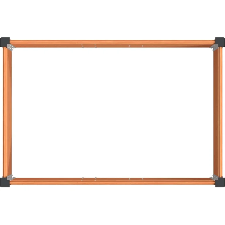 vidaXL Hochbeet Braun 150 x 100 x 91 cm WPC und Aluminium 42039003 – Bild 5