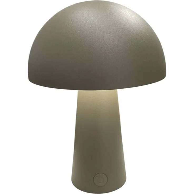 Coen Bakker Deco BV LED Tischleuchte Portable Light, Dimmfunktion, LED, warmweiß, kaltweiß, neutralweiß, außen USB touch Pilz 3 Lichtfarben dimmbar taupe – Bild 1