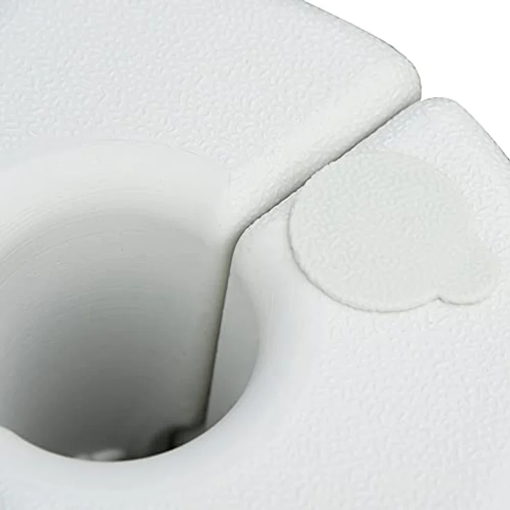 Outsunny Sonnenschirmständer, Standfuß aus Kunststoff, Weiß, 24x22 cm, stabiler Sonnen- & Sichtschutz – Bild 9