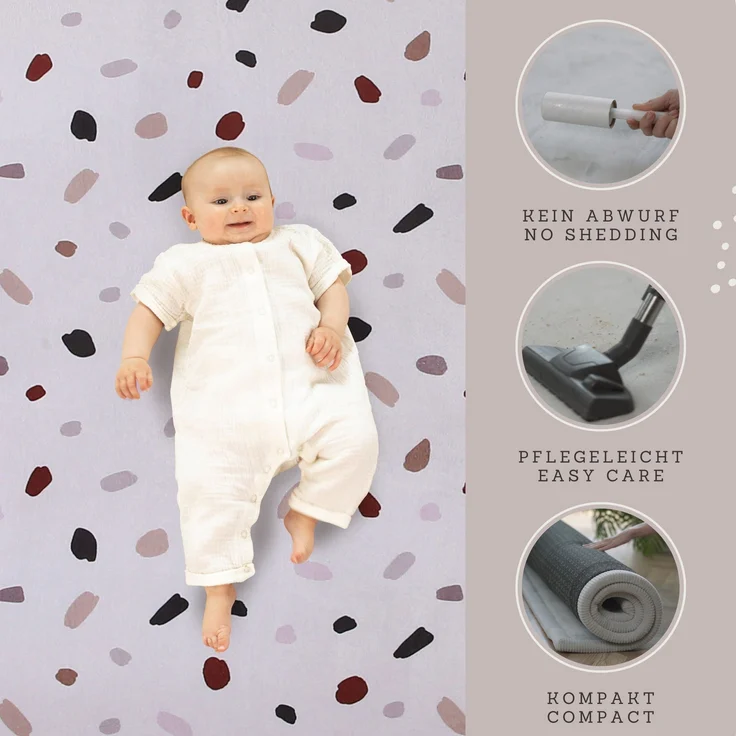 Hakuna Matte Kinderteppich mit Memory-Schaum, dicke & weiche Spielmatte 2,5 cm, Krabbelmatte, Höhe: 25 mm, Extra weich, Roll-_oder_faltbar, Hypoallergen, Schaumstoff – Bild 5