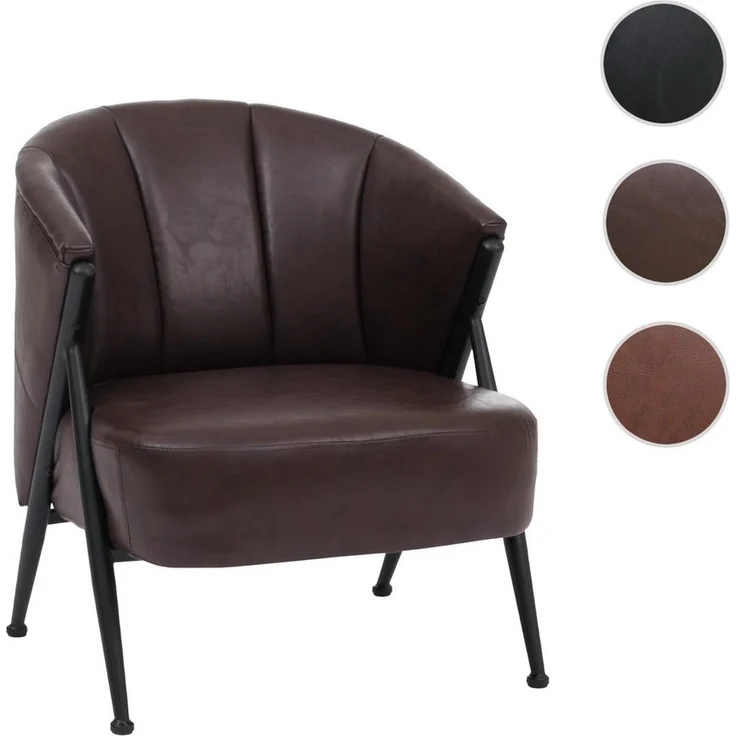 MCW Loungesessel MCW-P30-1, Moderner Industrial-Vintage-Look – Bild 2
