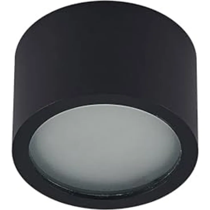 Arcchio Downlights Nieva, moderne Einbauleuchte in Schwarz aus Aluminium, 1-flammig, GX53 - Deckenlampe für Flur und Wohnräume