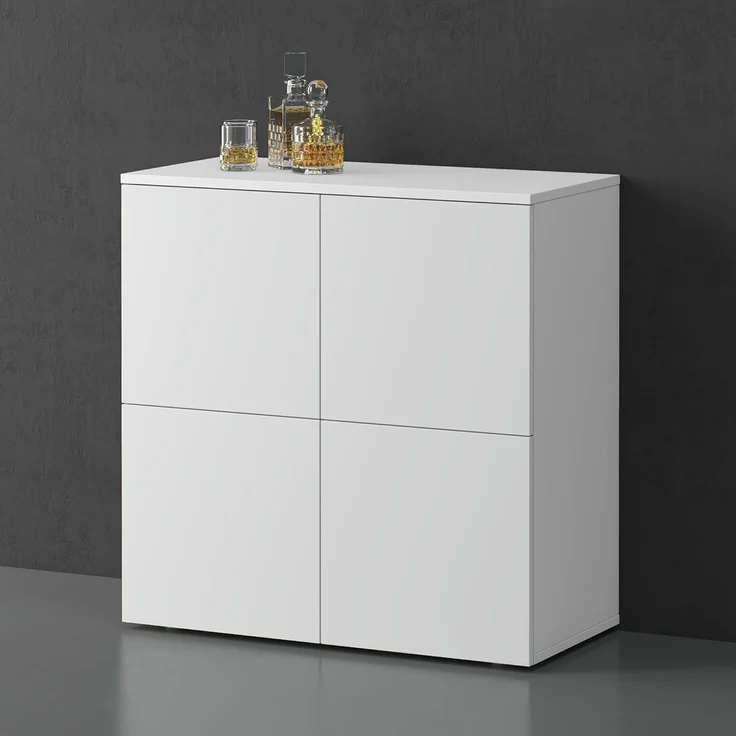 doporro Sideboard Kommode Möbel Mehrzweckschrank Push-to-Open Aufbewahrungsschrank