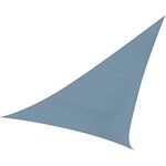 Sonnensegel Dreieck Blaugrau 5m - Sonnenschutzsegel für Balkon / Terrassensegel