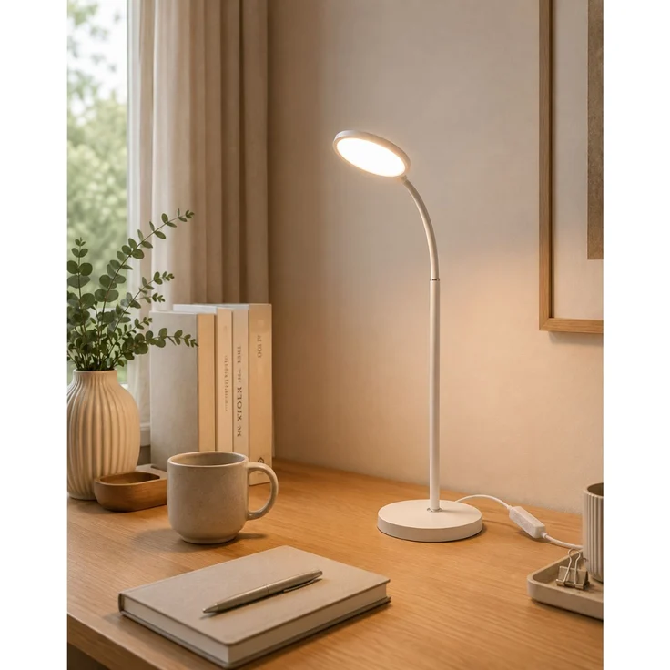 Platinet 2in1 LED Steh- und Tischlampe 10W 500 lm dimmbar Weiß – Bild 5
